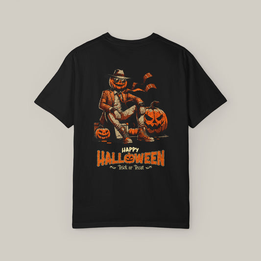 Pumpkin Suit Halloween T-shirt | Unisex Vintage Streetwear Tee