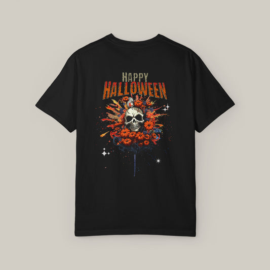 Vintage Halloween Exploding Skull T-shirt